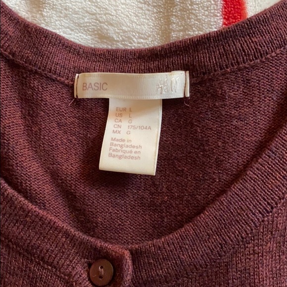 H&M Basic Button Down Cardigan Size L - Picture 3 of 3